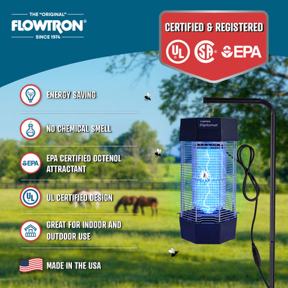 Flowtron 120W Indoor/Outdoor Bug Zapper, 2000 sq.ft / 2 Acre coverage