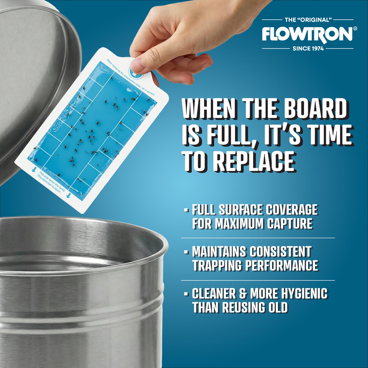 Flowtron Replacement Adhesive Board (10-Pack) for FLWFPLW and FLWFPLB