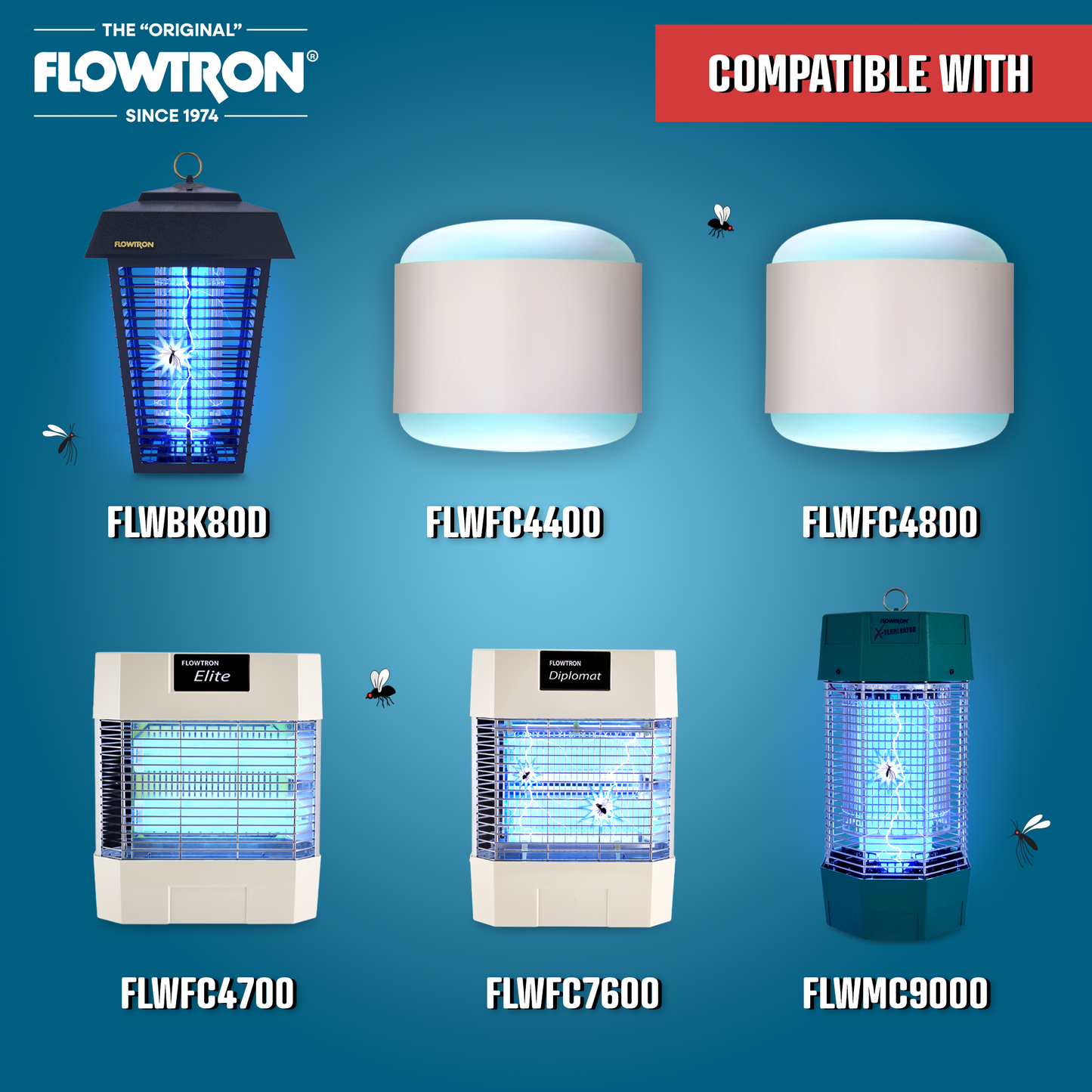 Flowtron 40W Replacement Shatter-Proof UV Bulb for FC-7600