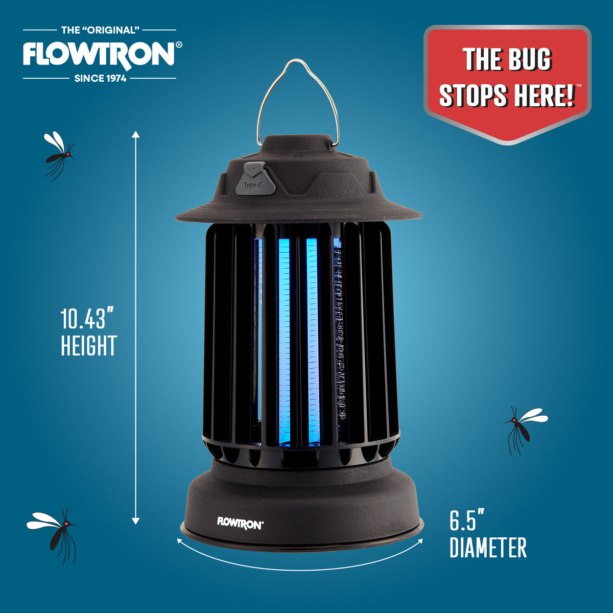 Flowtron Bug Zapper Lantern, 2150 sqft coverage