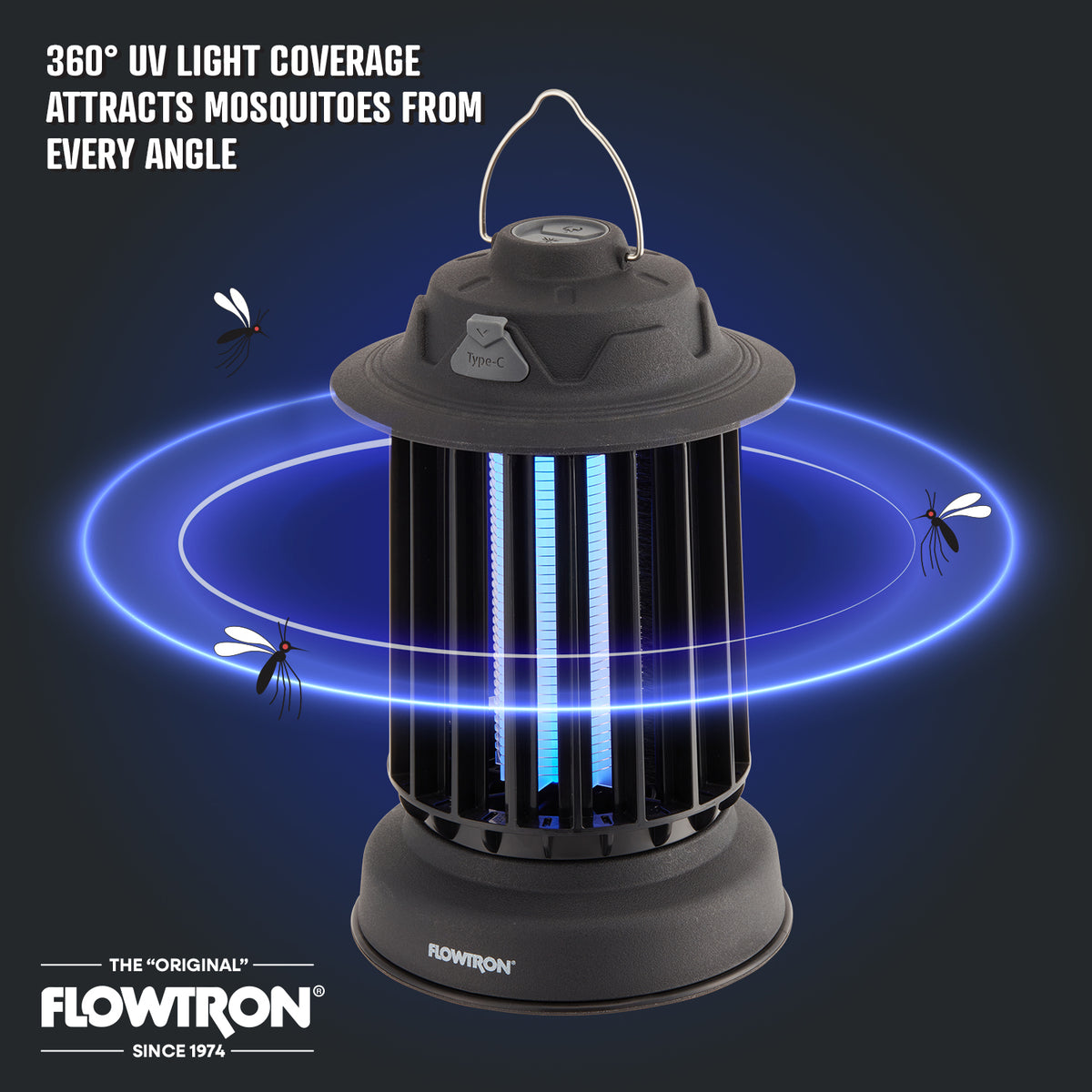 Flowtron Bug Zapper Lantern, 2150 sqft coverage