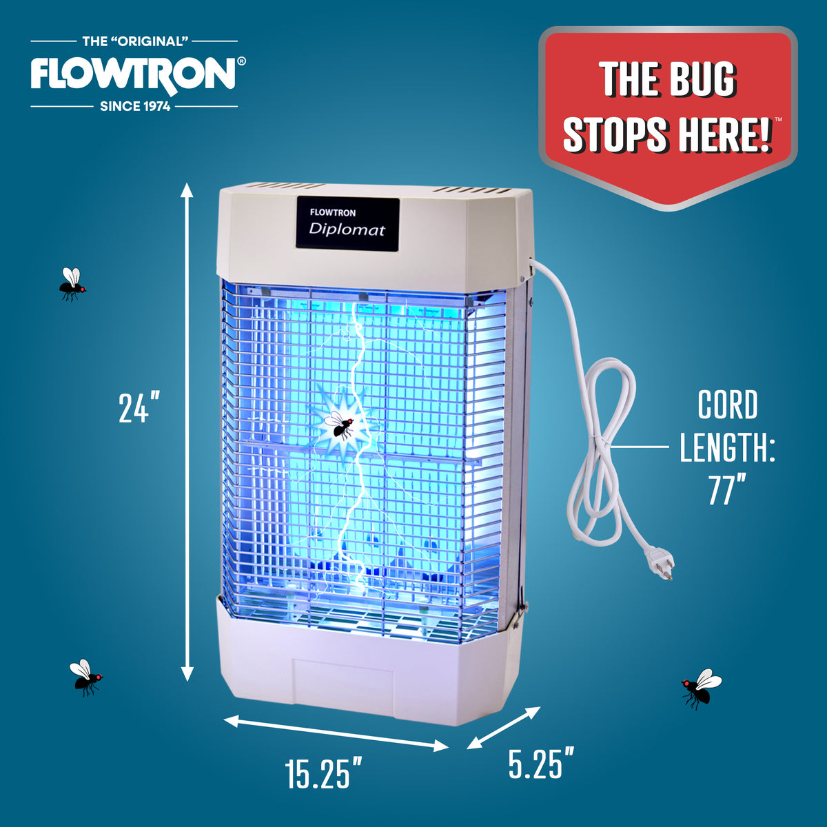 Flowtron 120W Indoor Commercial Bug Zapper, 2000 sq.ft coverage