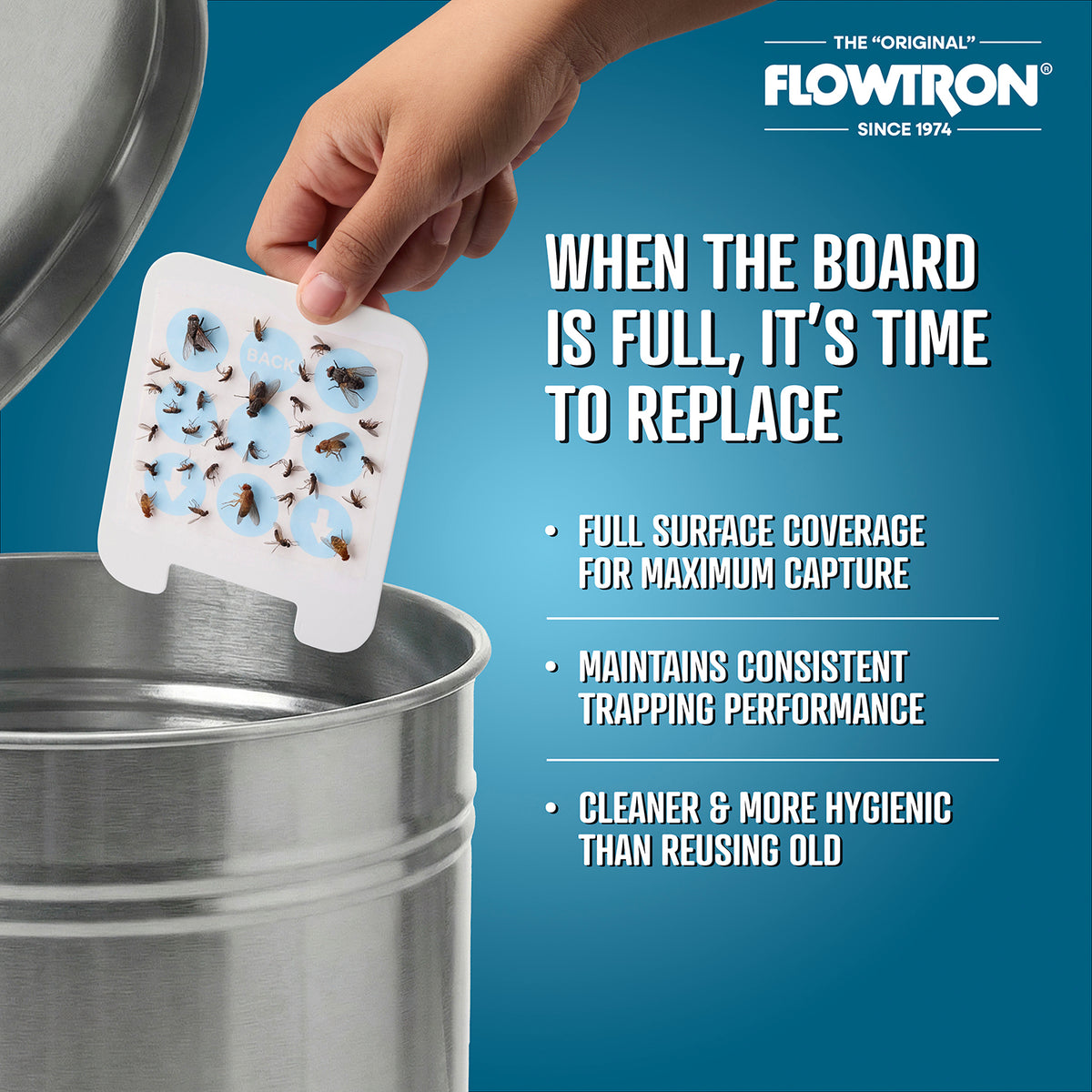 Flowtron Replacement Adhesive Board (6-Pack) for FLWPI1P and FLWPIR